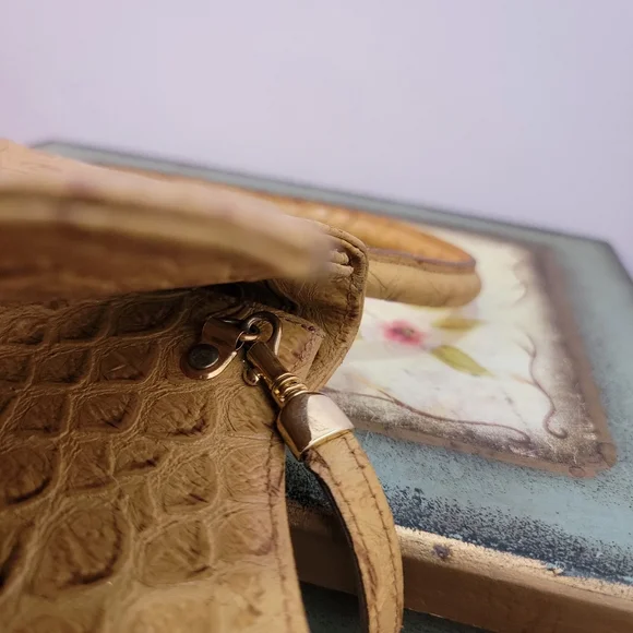 Sergio Cerruti Roma Vintage Avante Garde Mini Tan Leather Handbag - Picture 9 of 14